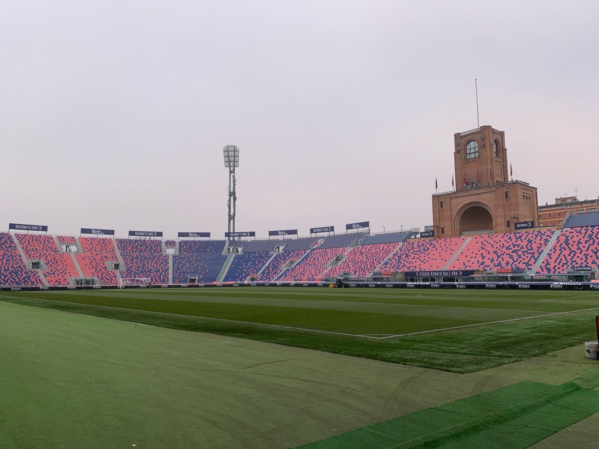 Stadio Renato Dall Ara di Bologna nel 2021