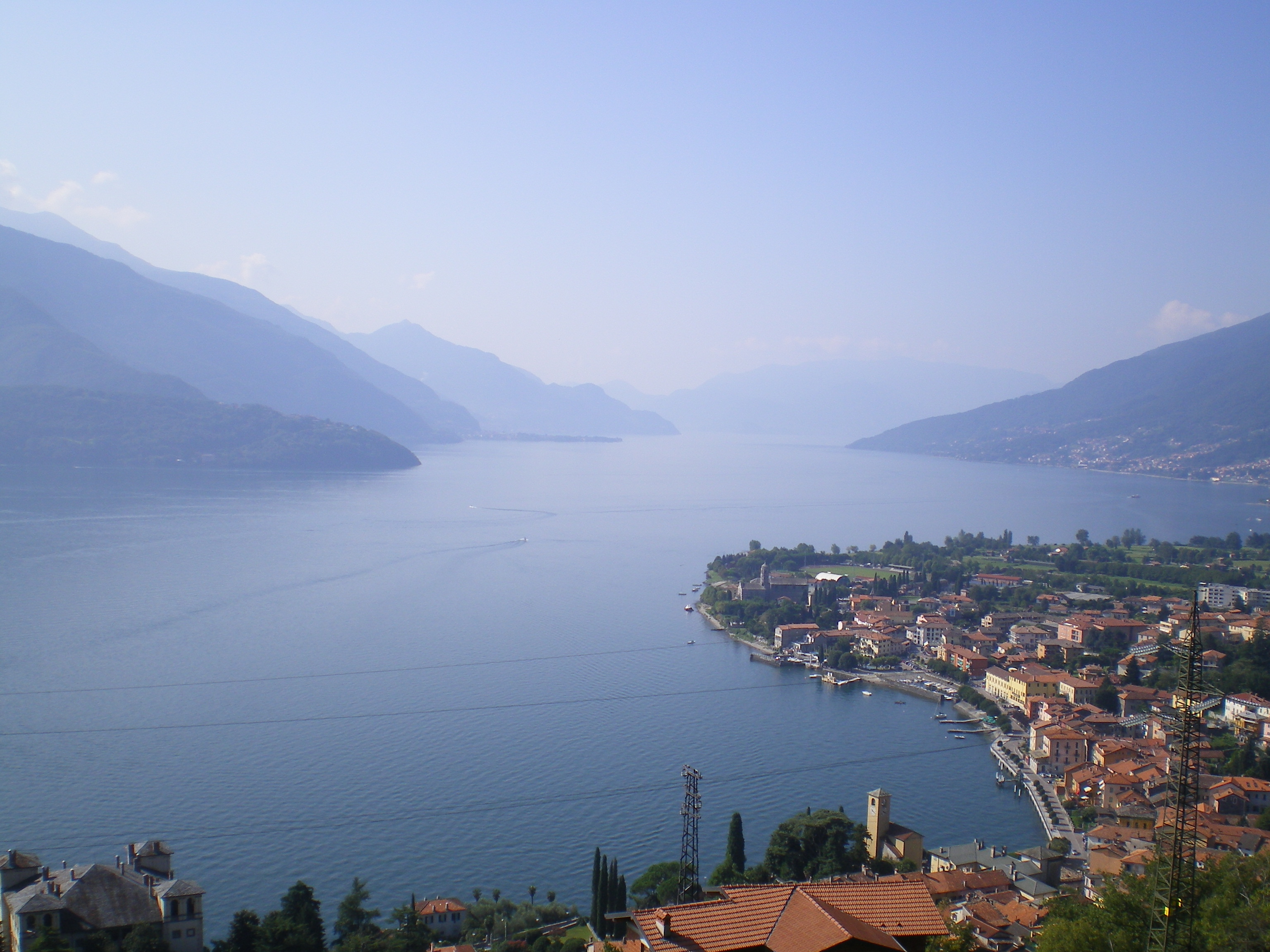 Gravedona vista dalla frazione San Carlo sul Lago di Como
