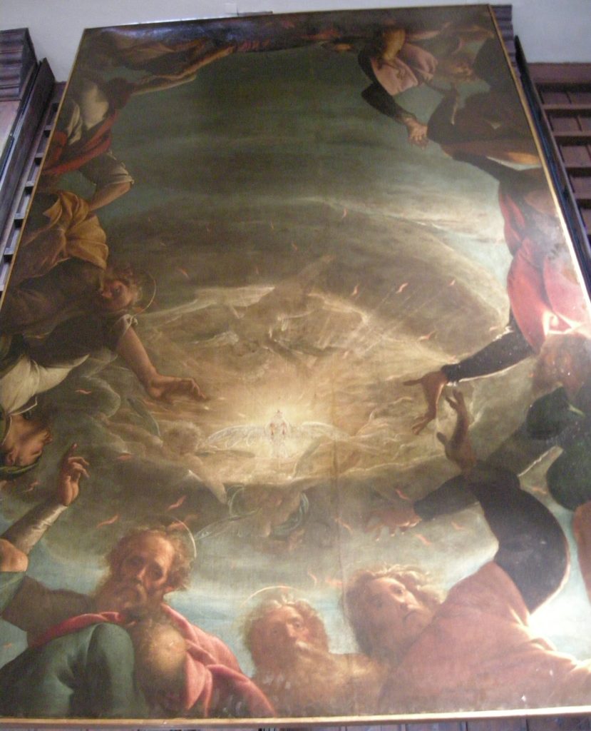 La Pentecoste dipinta da Pier Francesco Mazzucchelli detto il Morazzone
