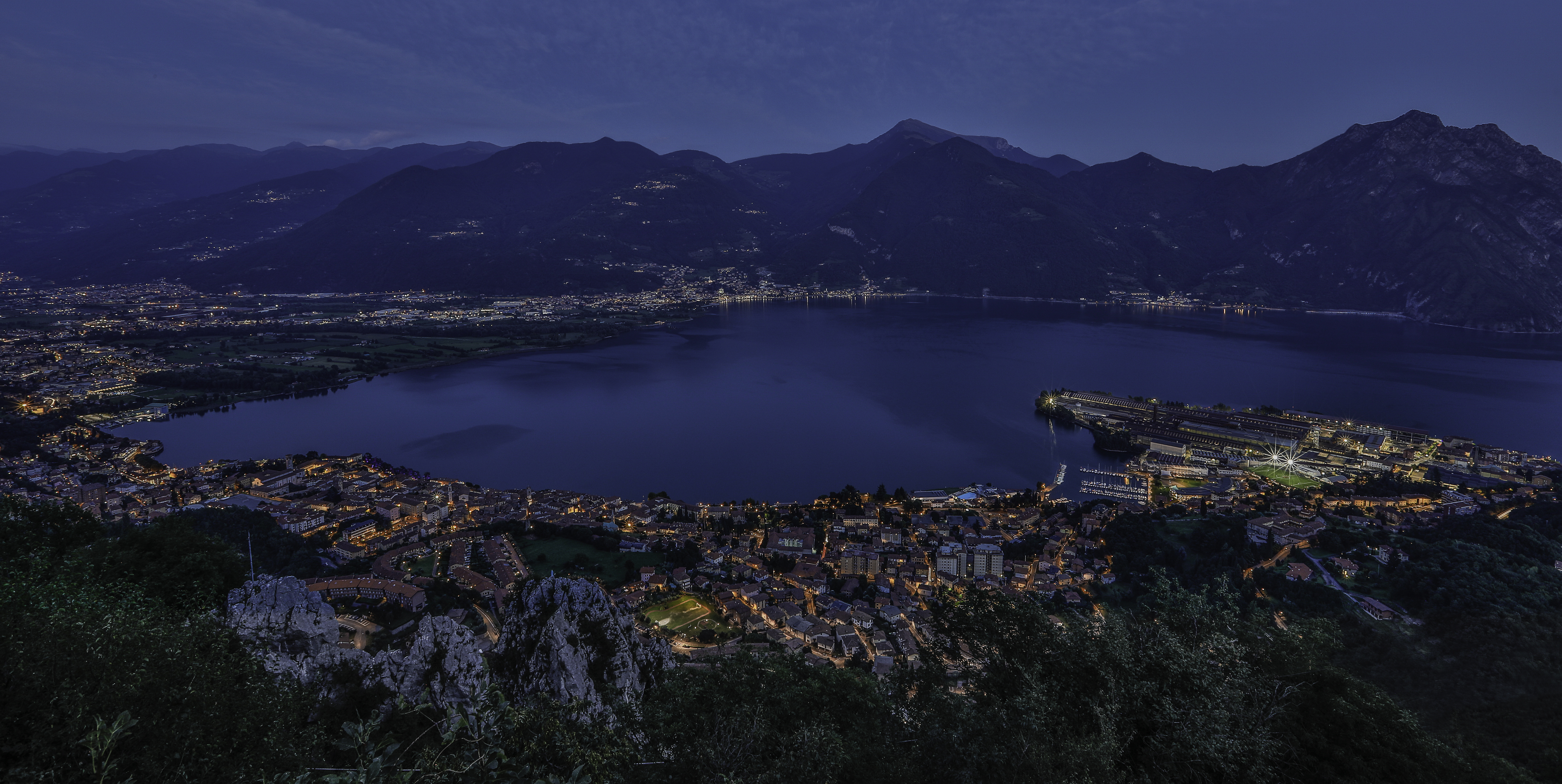 Panorama di Lovere sul Lago d'Iseo