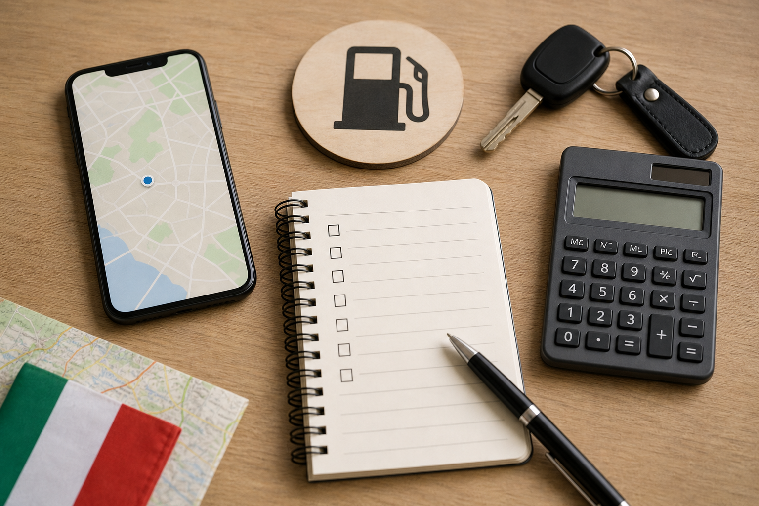 Checklist per controllare i prezzi dei carburanti prima di un viaggio in auto