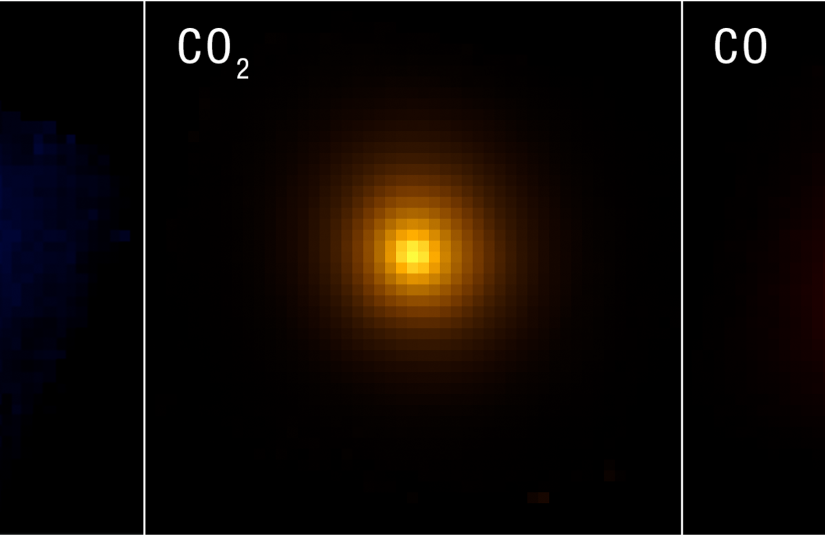 Mappe della composizione della cometa interstellare 3I ATLAS osservata da Webb