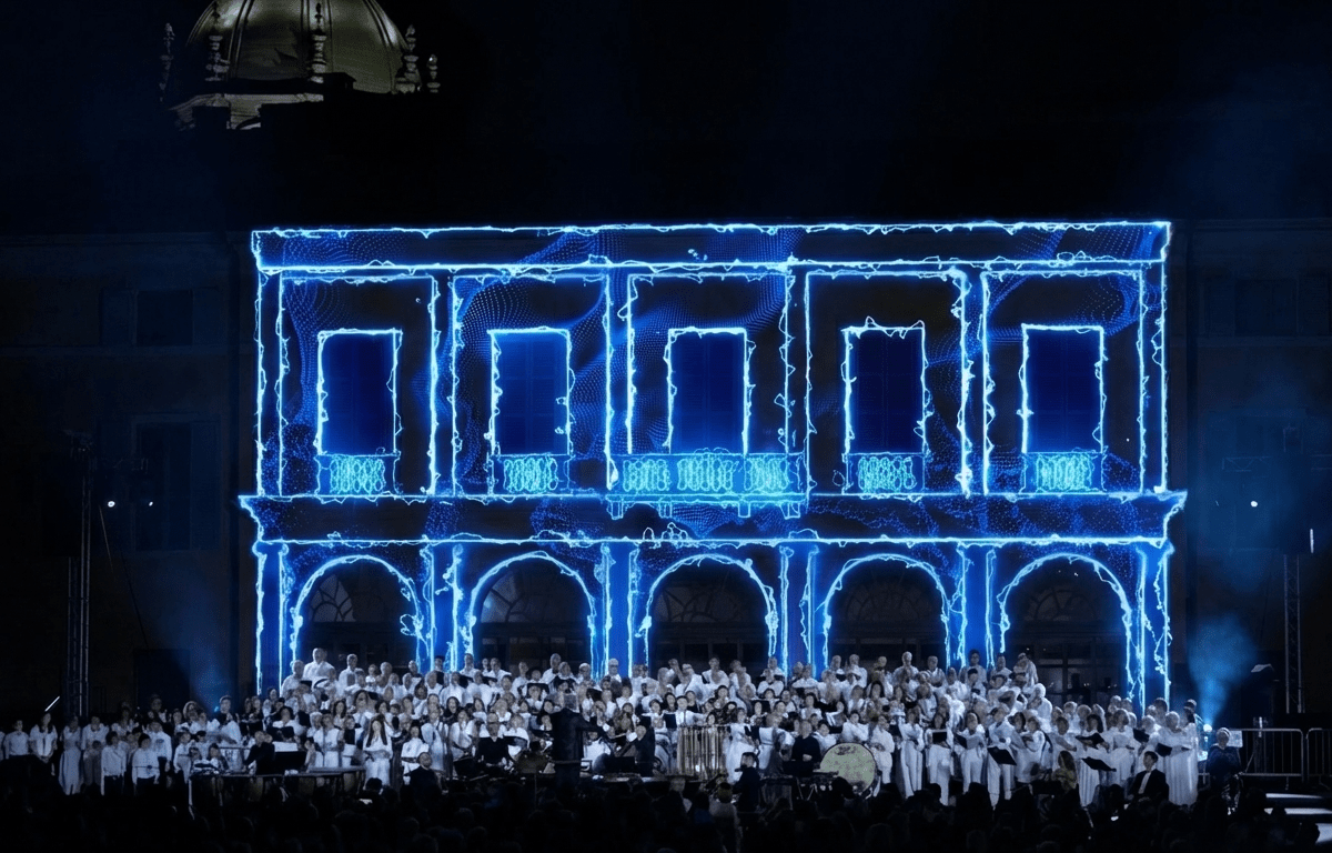Grafica ufficiale Carmina Burana Videomapping live show a Como