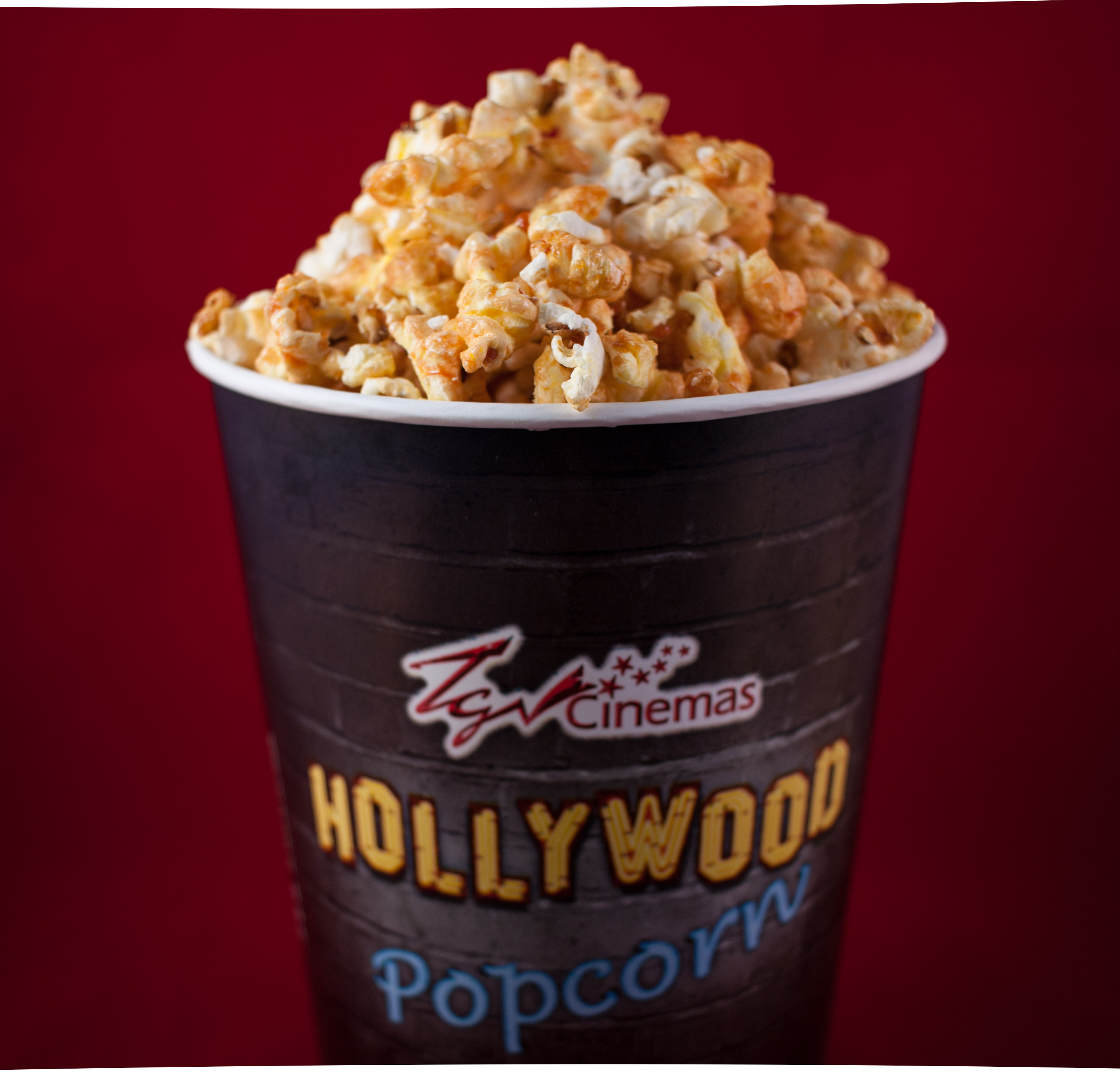 Secchiello di popcorn al cinema