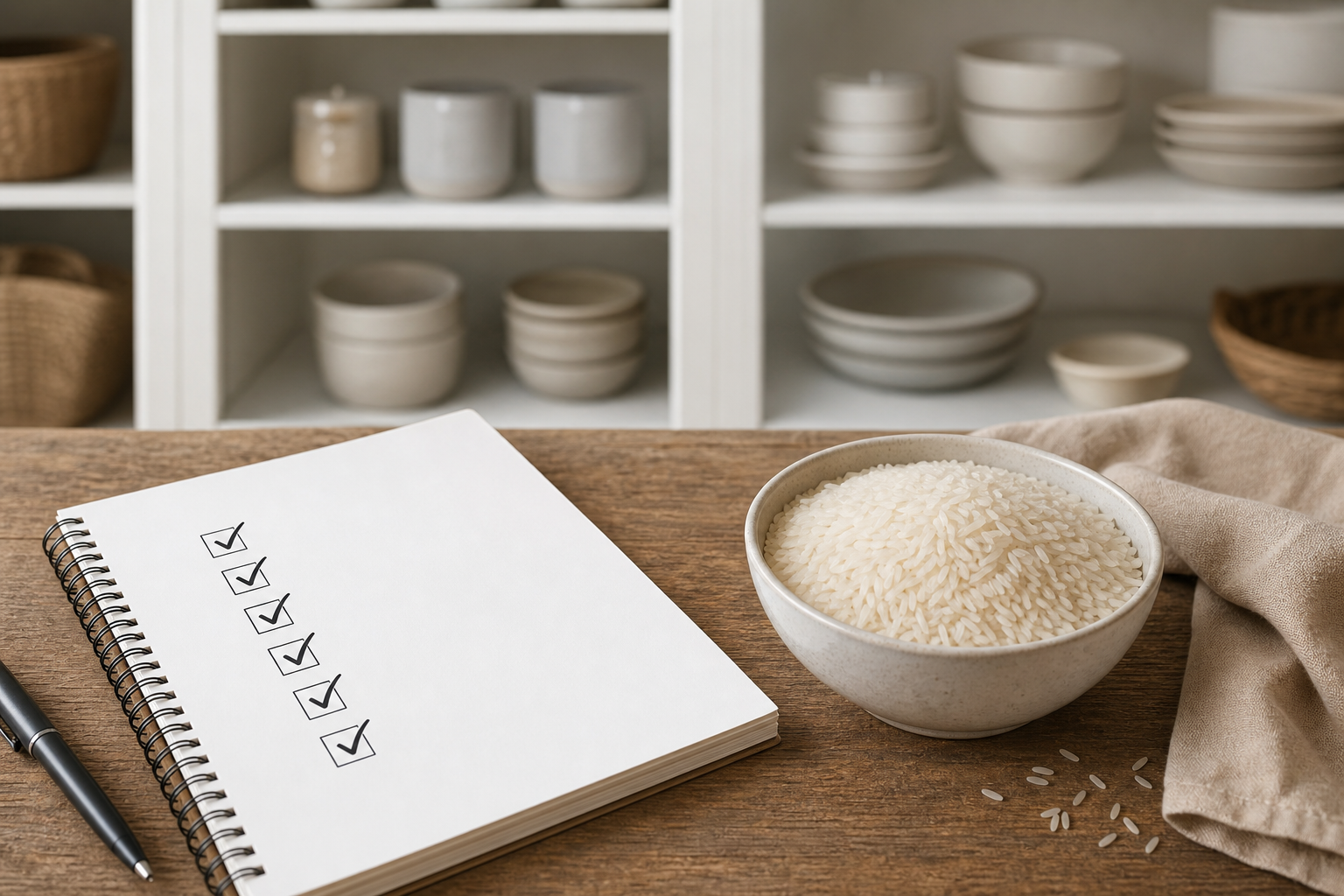 Checklist e riso sfuso per controllare un richiamo alimentare