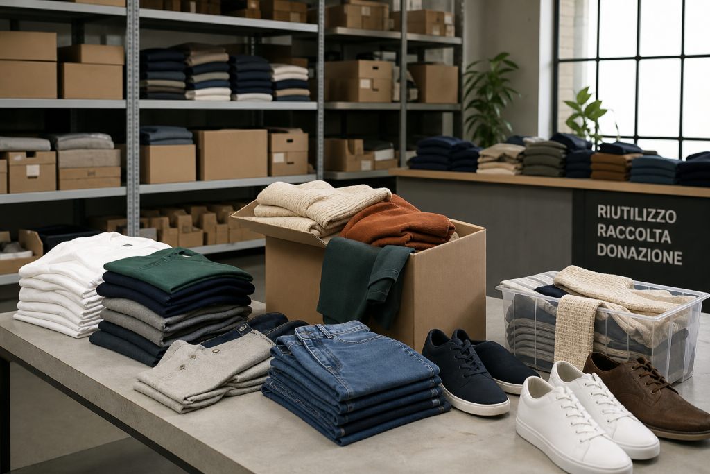 Vestiti invenduti e stock tessile, immagine illustrativa