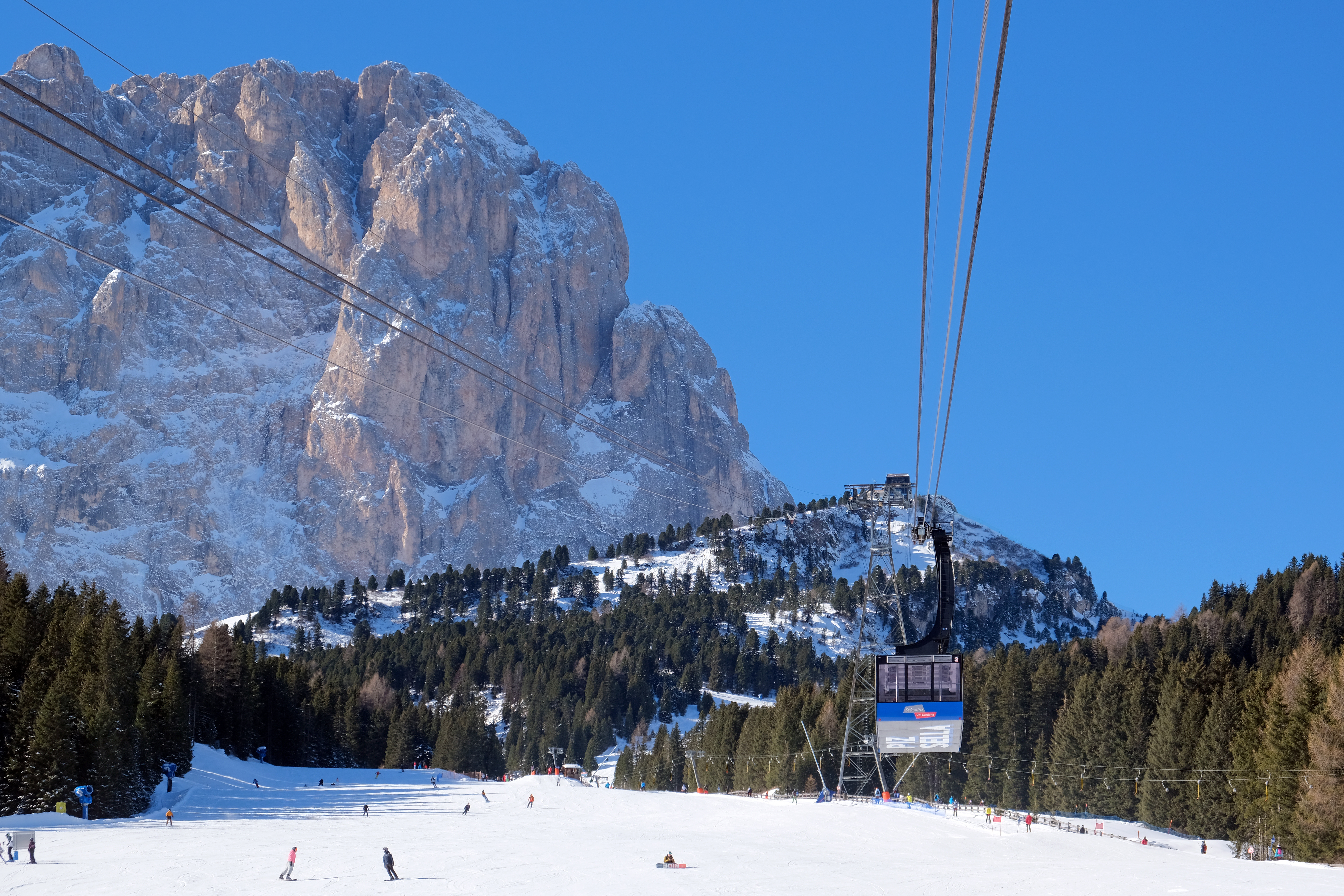 Funivia Piz Sella in Val Gardena nell area Dolomiti Superski