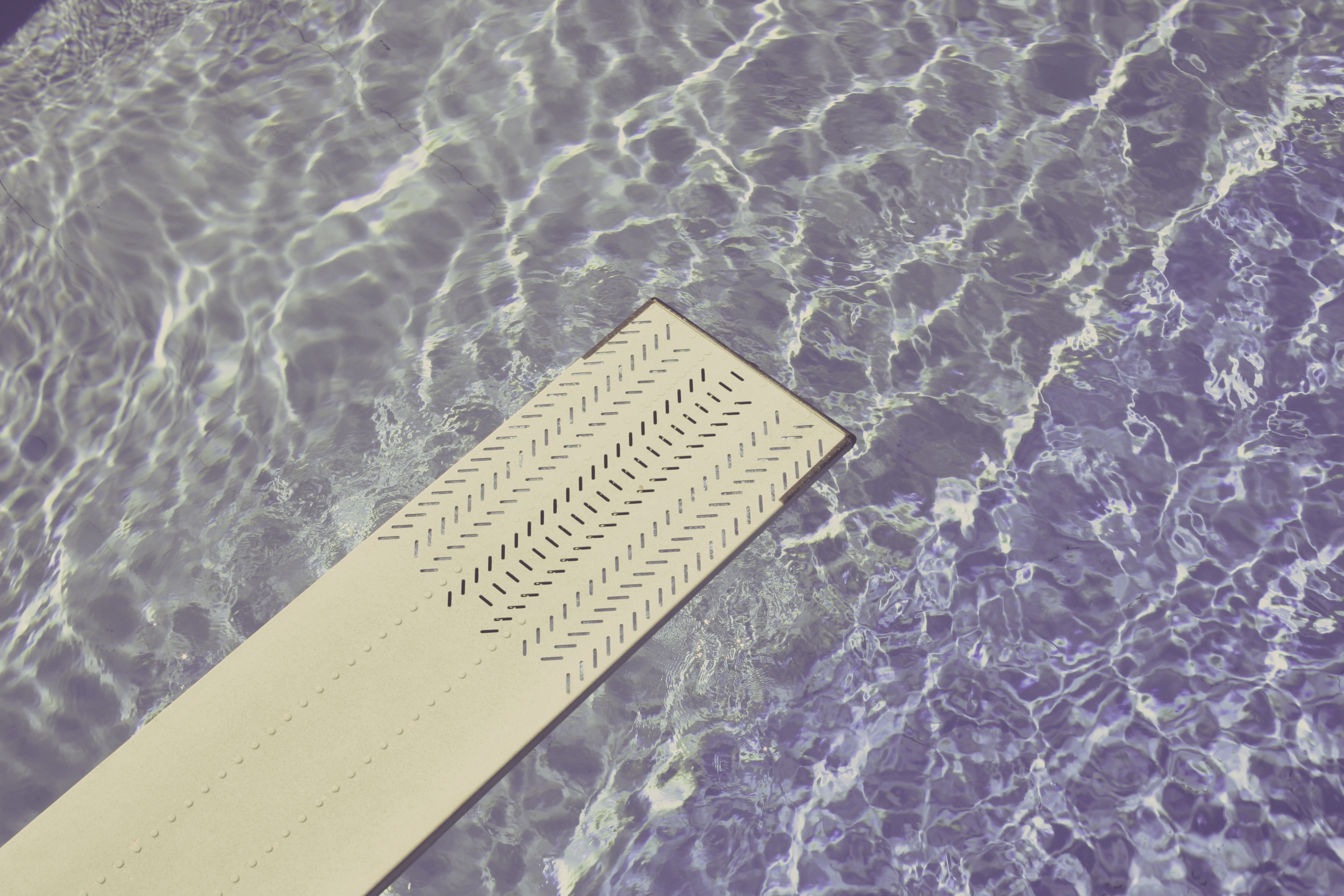 Trampolino da piscina visto da vicino