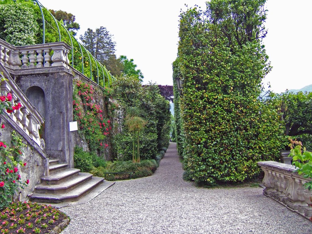 Terrazza e giardino di Villa Carlotta a Tremezzo