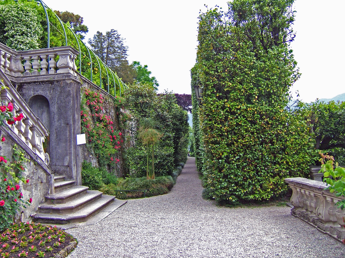 Terrazza e giardino di Villa Carlotta a Tremezzo
