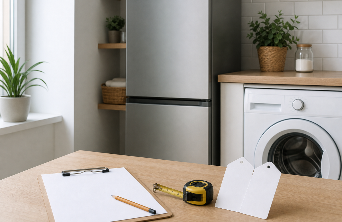 Elettrodomestici anonimi con checklist per valutare un bonus