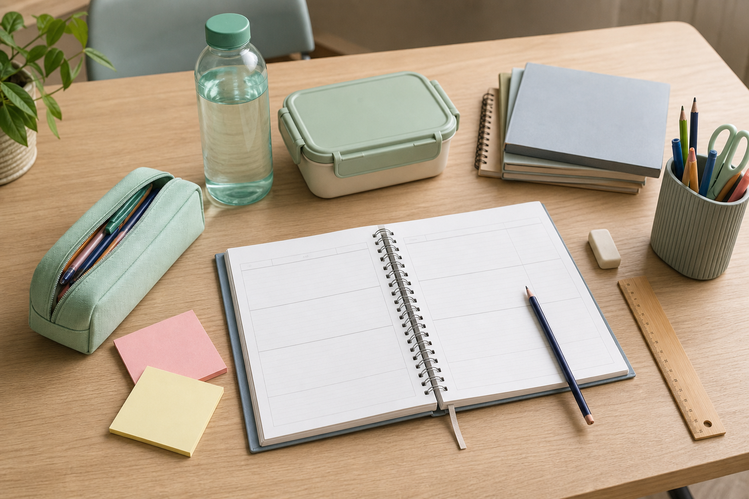 Materiale scolastico generico per organizzare il rientro