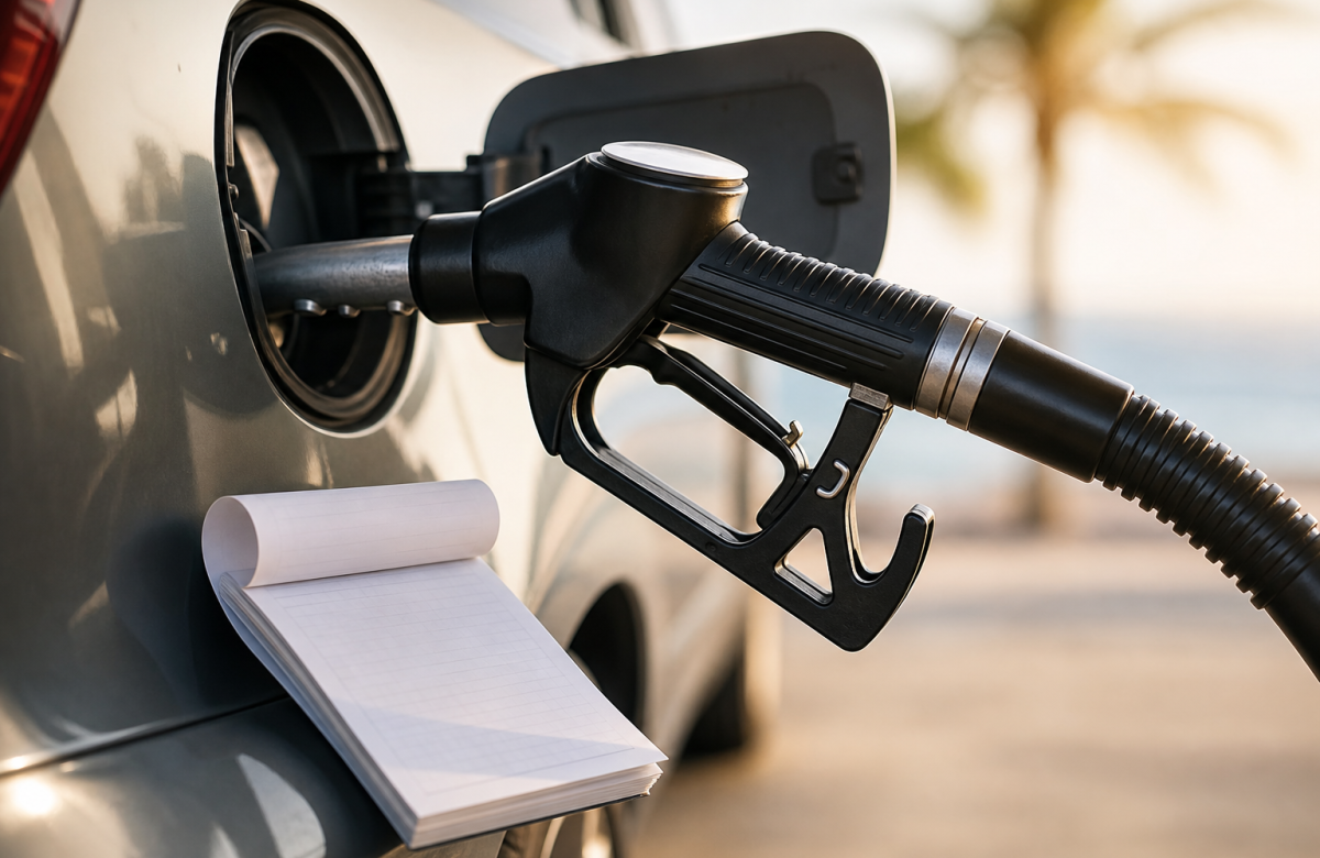 Rifornimento generico con appunti di viaggio