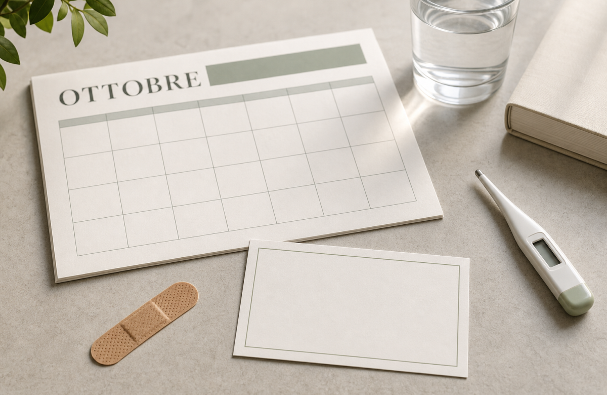 Calendario sanitario generico per influenza 2026