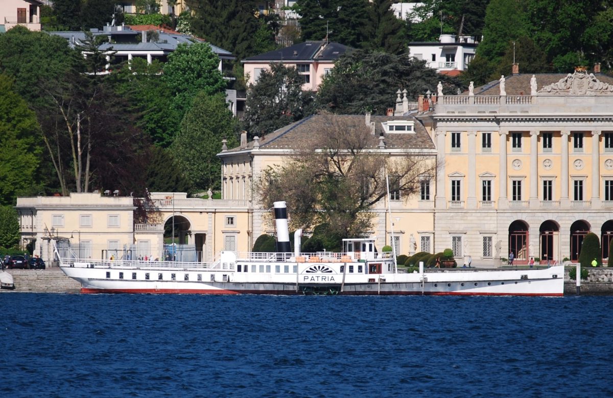 Piroscafo Patria sul Lago di Como