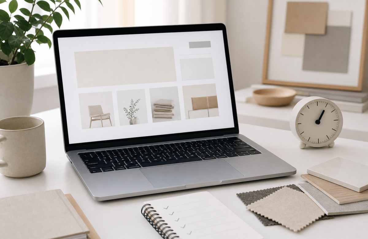 Laptop generico con timer per valutare uno sconto online