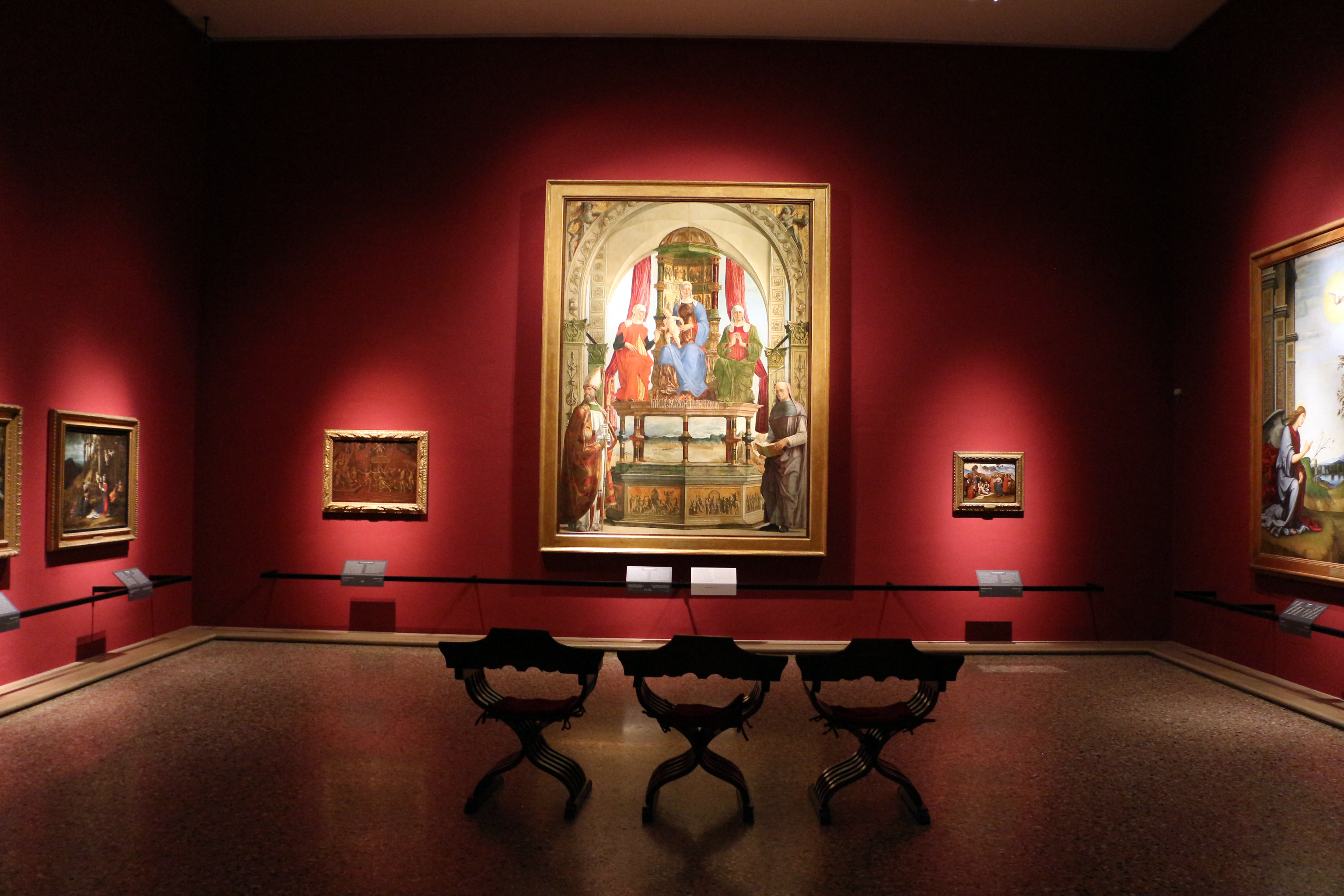 Sala della Pinacoteca di Brera a Milano