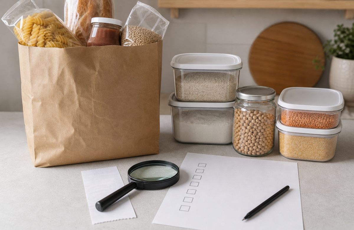 Spesa generica e checklist per controllare un richiamo alimentare