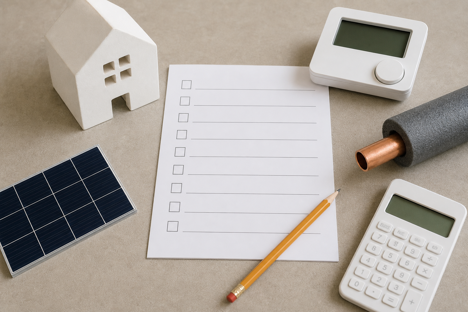 Checklist generica per valutare ristrutturazione e rinnovabili in casa