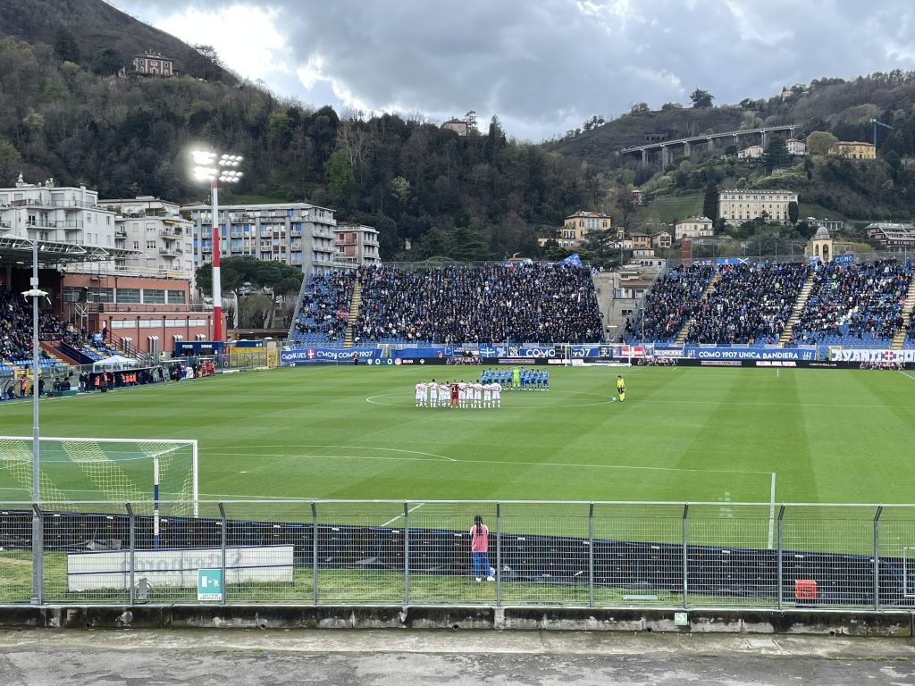 Stadio Giuseppe Sinigaglia a Como visto da fuori