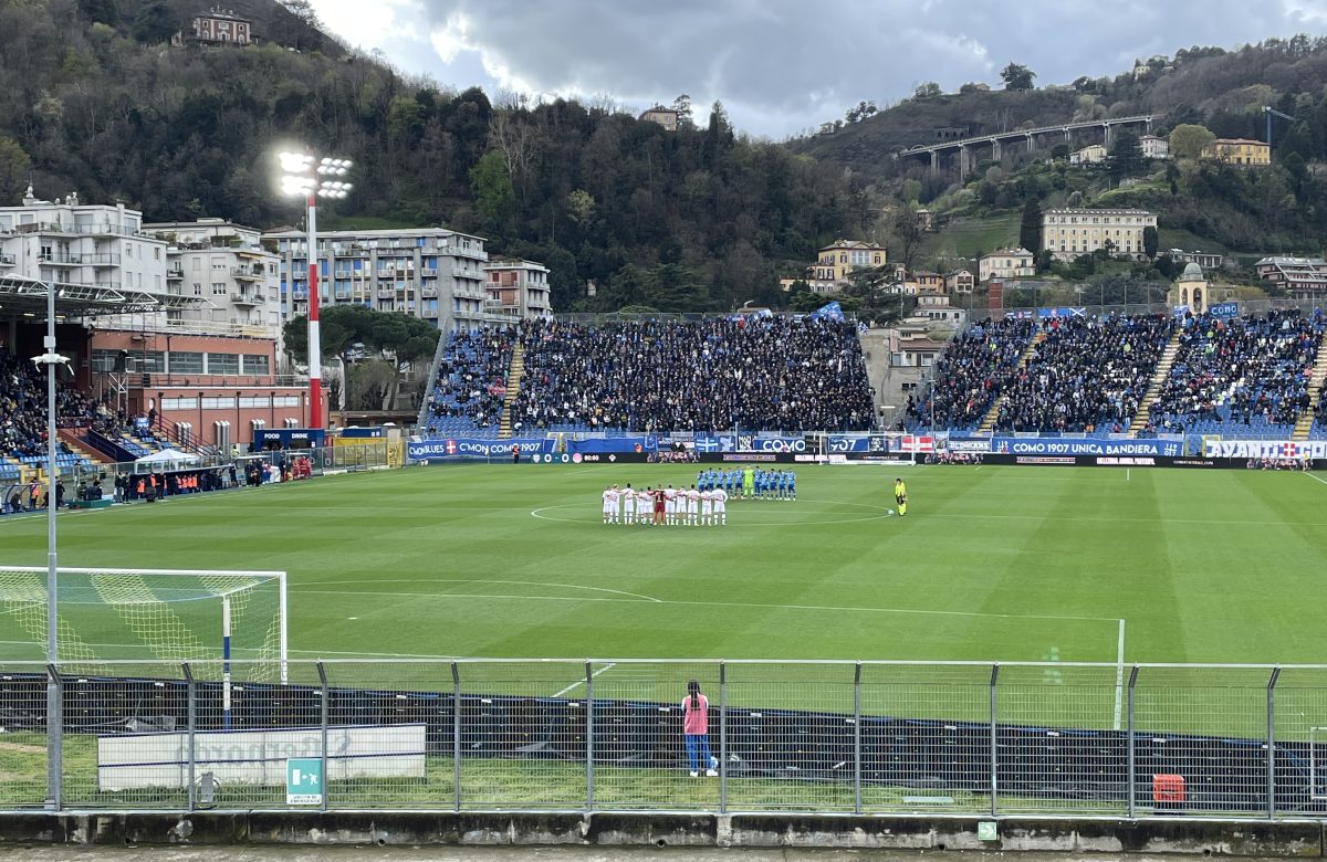 Stadio Giuseppe Sinigaglia a Como visto da fuori