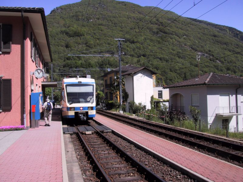Stazione di Intragna sulla Ferrovia delle Centovalli