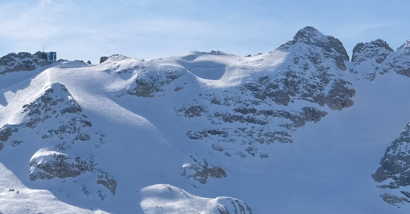 Ghiacciaio della Marmolada visto da Porta Vescovo