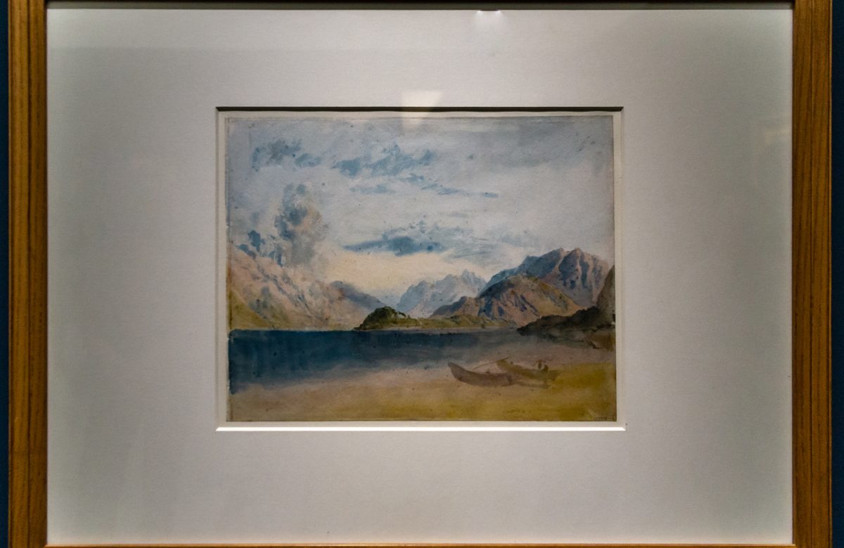 Acquerello di J. M. W. Turner con il Lago di Como da Menaggio verso Bellagio