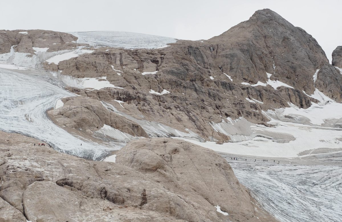 Ghiacciaio della Marmolada nelle Dolomiti