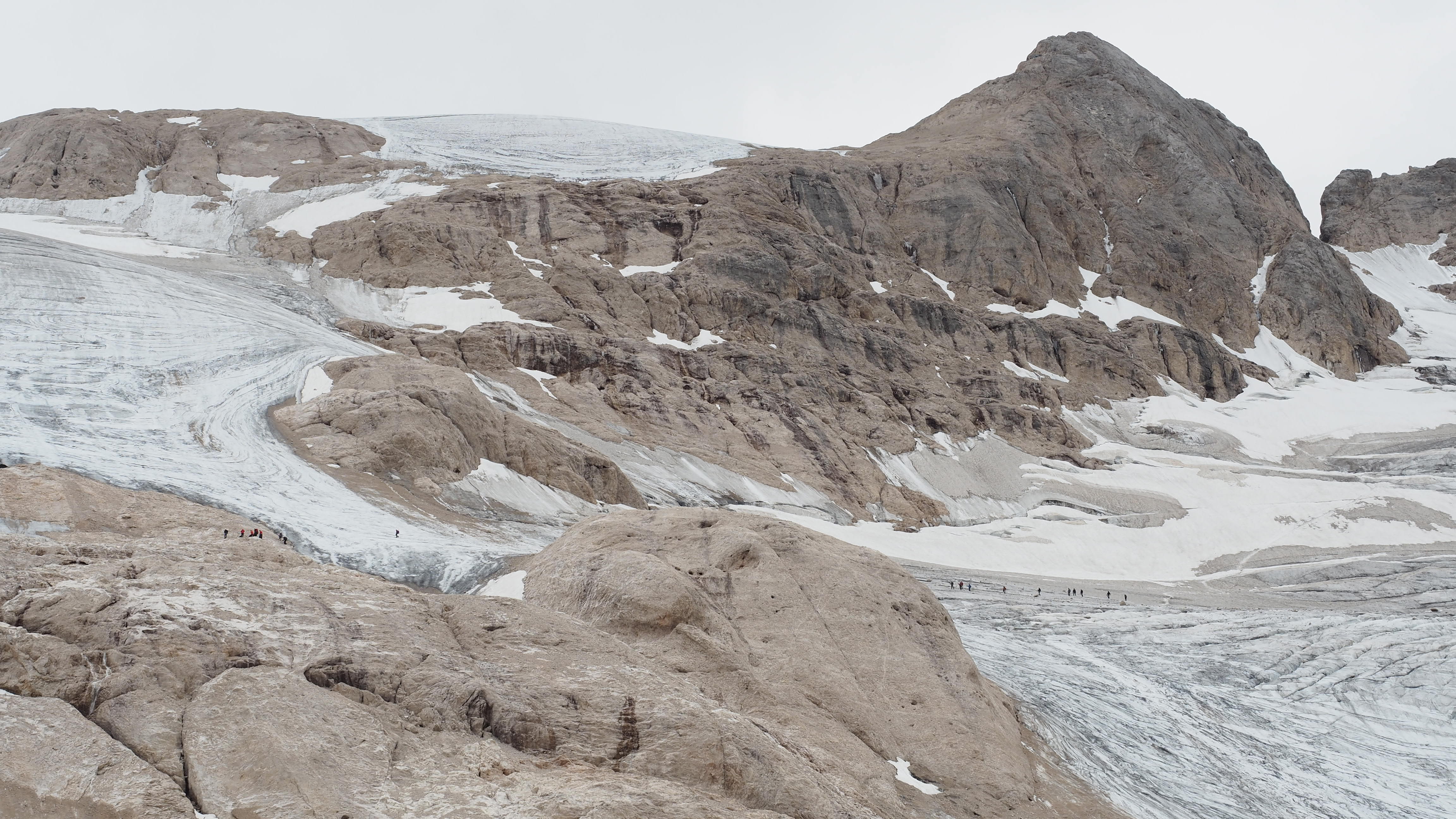 Ghiacciaio della Marmolada nelle Dolomiti
