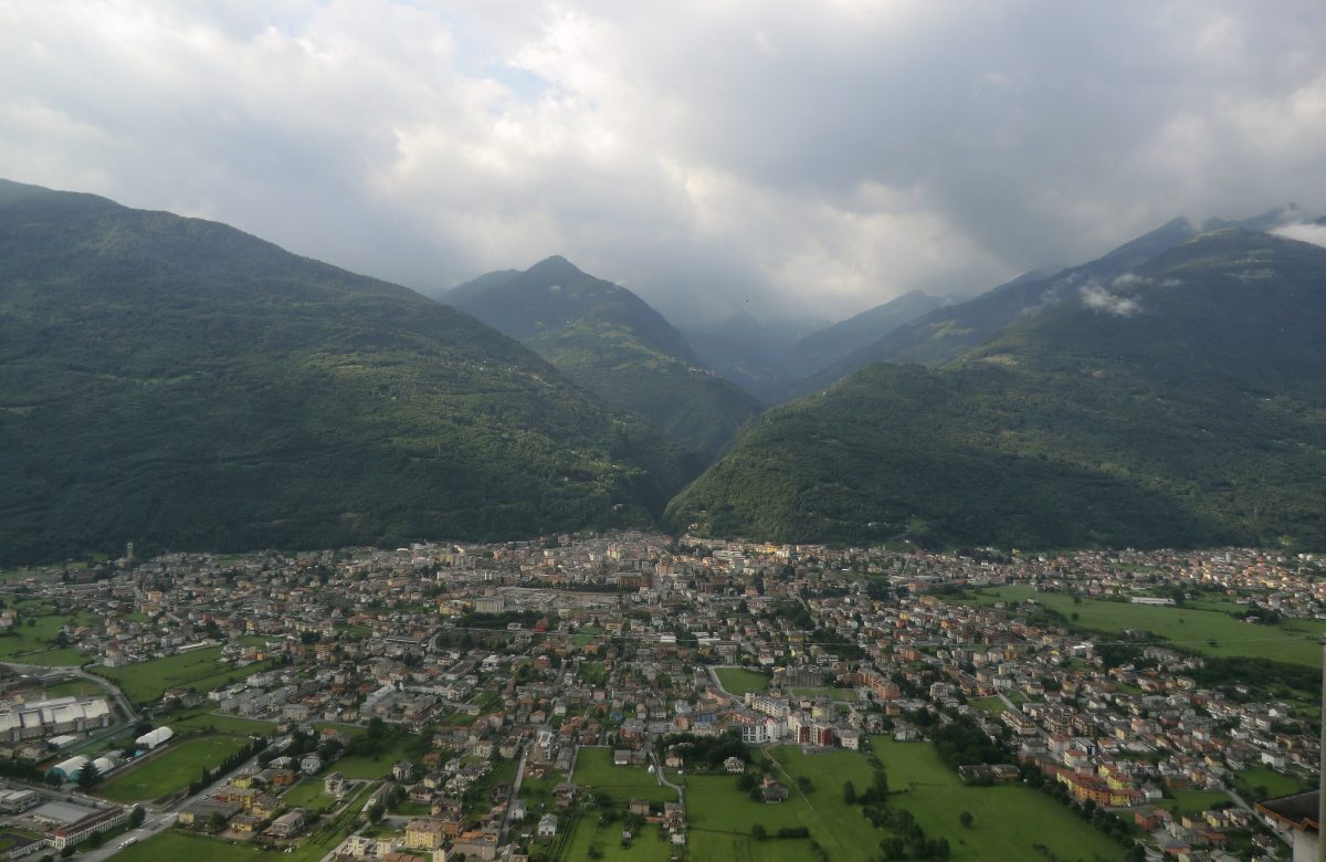Panorama di Morbegno in Valtellina