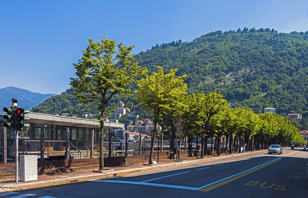 Lungolago di Como lungo Lario Trieste