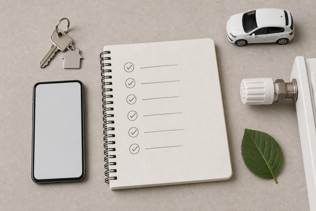 Checklist generica per controllare misure PM10 traffico e riscaldamento